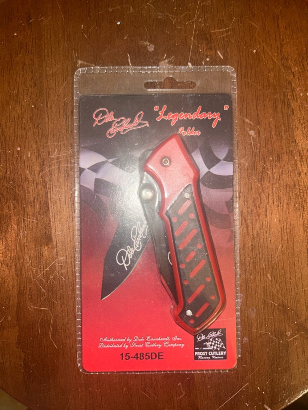 Frost Cutlery Red 'Legendary' Folding Knife by Dale Earnhardt